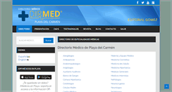 Desktop Screenshot of directoriomedicodeplayadelcarmen.com.mx