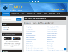 Tablet Screenshot of directoriomedicodeplayadelcarmen.com.mx